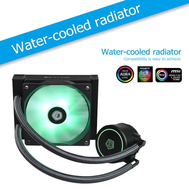 IDCOOLING AURAFLOW X 120 cpu вентилятор жидкостный охладитель воды для Intel/AMD