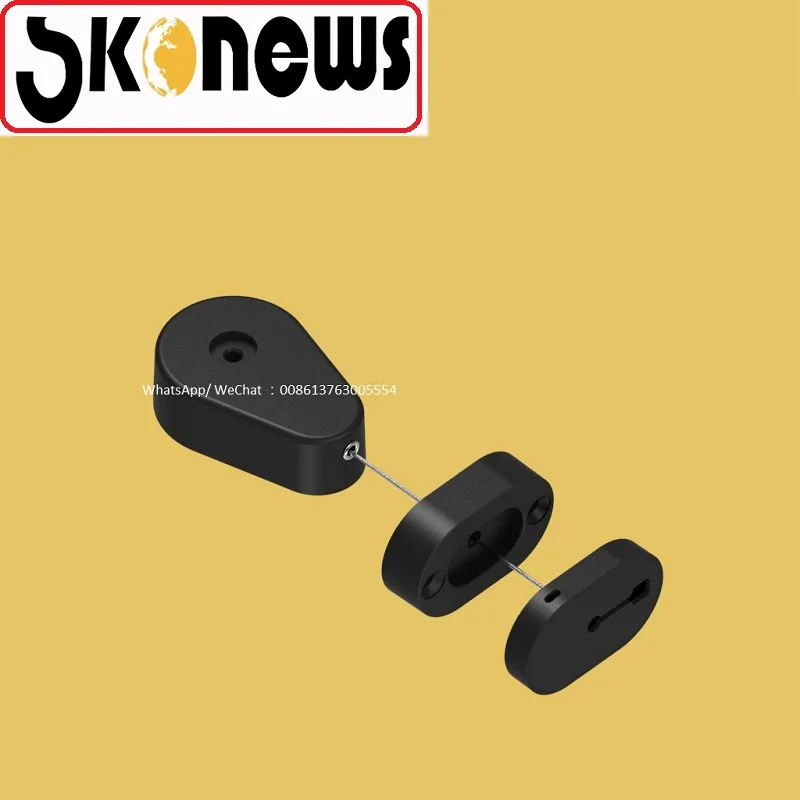 50 шт. в форме капли шнур recoiler/прочный индивидуальный стальной кабель Противоугонный выдвижной кабель тяга коробка для товаров