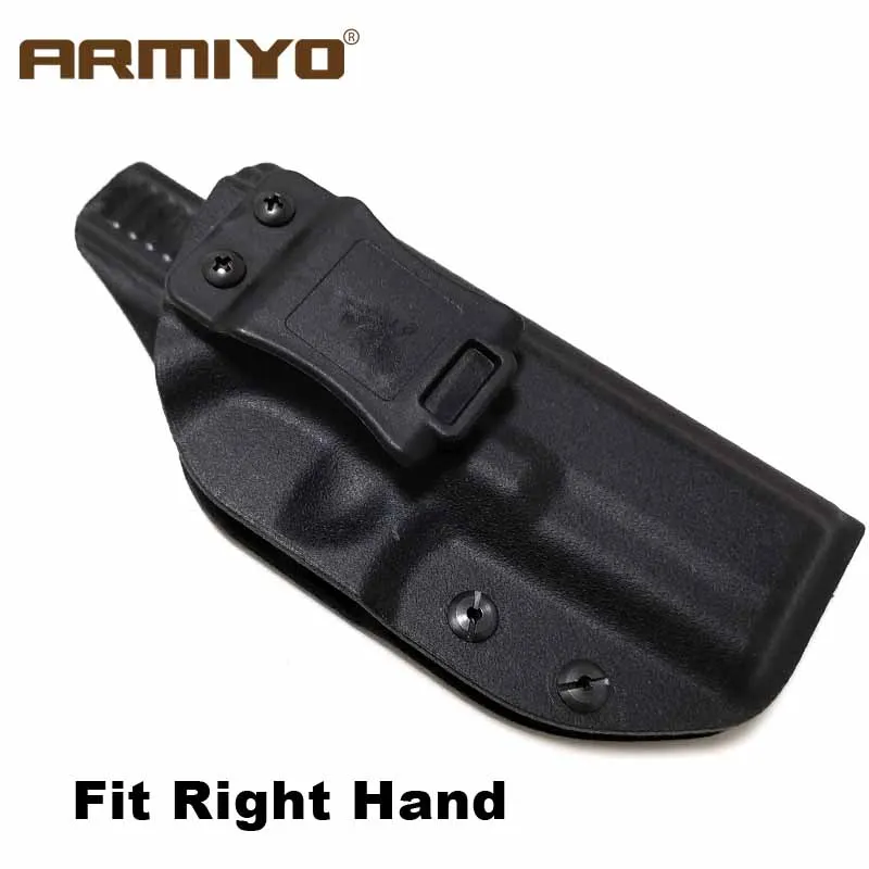 Armiyo Inside The Waistband Pistol Gun Holster Custom For G17 G22 G26 G31 Concealed Belt Clip Right Hand