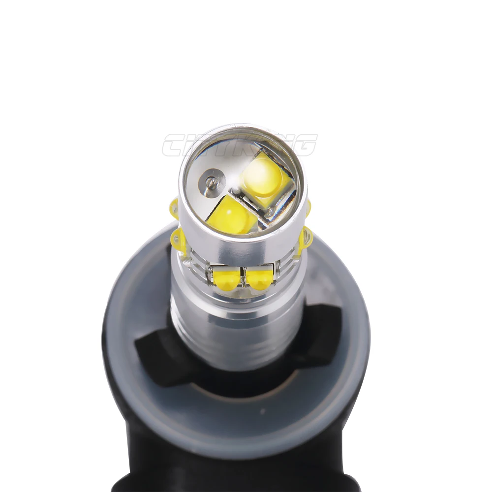 2 x H1 H3 H27 881 880 светодиодный 50 Вт CREE чип XBD автомобиля светодиодный светильник для вождения светильник линзы прожекторного типа лампы противотуманного фонаря белый