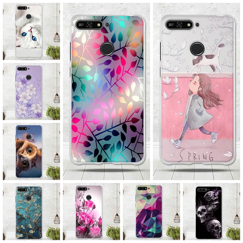 

5.7" For Huawei Honor 7A Case Cover 7A Pro Phone Funda For Huawei Y6 2018 Case for Huawei Y6 Prime 2018 Back Cover Enjoy 8e Capa