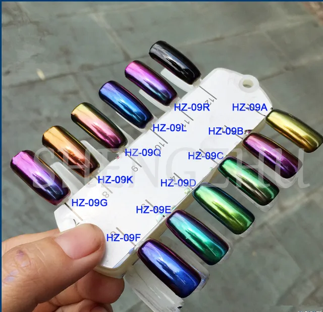 50g High Grade Chameleon Chrome Nails Powder Holographic Mirror 50g High Grade Chameleon Chrome Nails Powder Holographic Mirror Pigment Sequins Nail Art Glitter