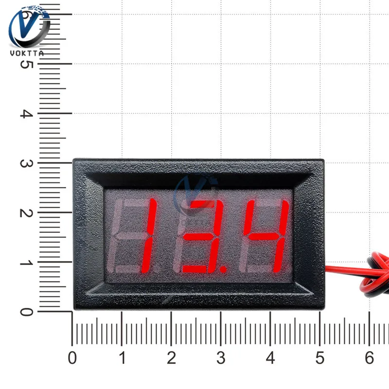 0,5" DC 4,5 в до 30 в Мини цифровой вольтметр напряжение светодиодный панель для 6 в 12 В 24 в вольтметр Для электромобиля или мотоцикла