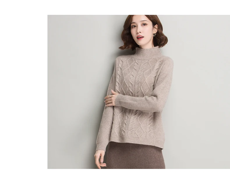 2XL шерстяной брендовый свитер осенне-зимний женский свитер однотонный вязаный свитер с бриллиантовым узором джемпер пуловеры