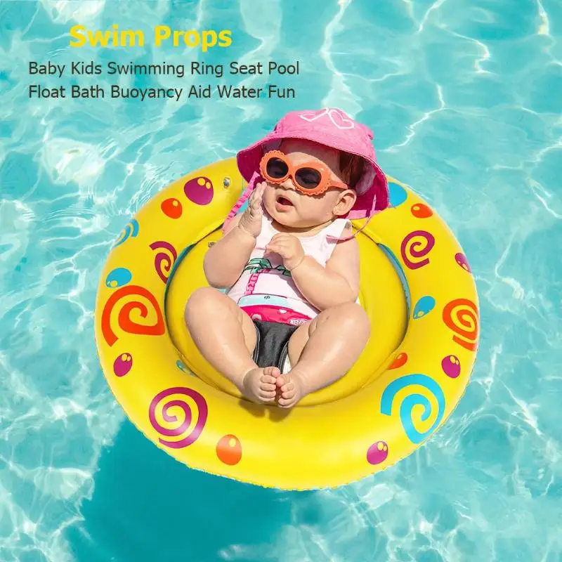 

Baby Infant Kids Swimming Ring Seat Pool Float Bath Buoyancy Aid Water Fun Safety Training Swim Props Children Play Water Toys