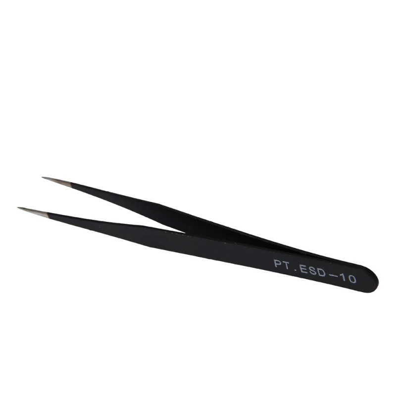

Best Deal New Black Stainless Steel Precision Tweezer Antistatic Tweezers Stainless Tweezers 1pc#30