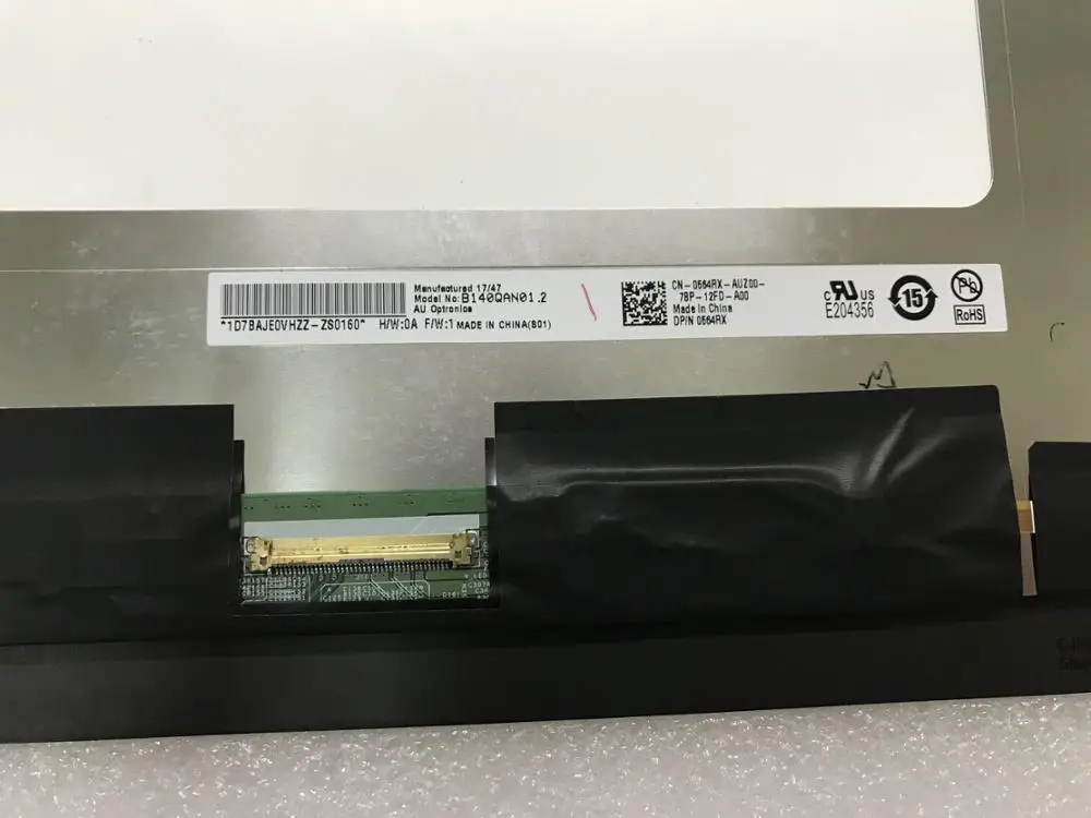 14 "ЖК дисплей с сенсорным экраном для Dell latitude E7480 qhd 2560*1440P бесплатная