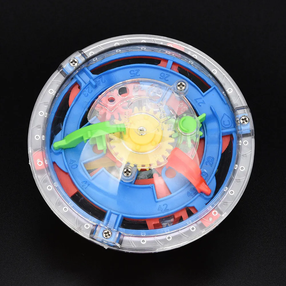 Kids Toy 3d Ball Magic Intellect Balance Maze Puzzle Toy 2019 ! Child Plastic Brain Teaser 75 Barriers Educational Labyrinth Toy