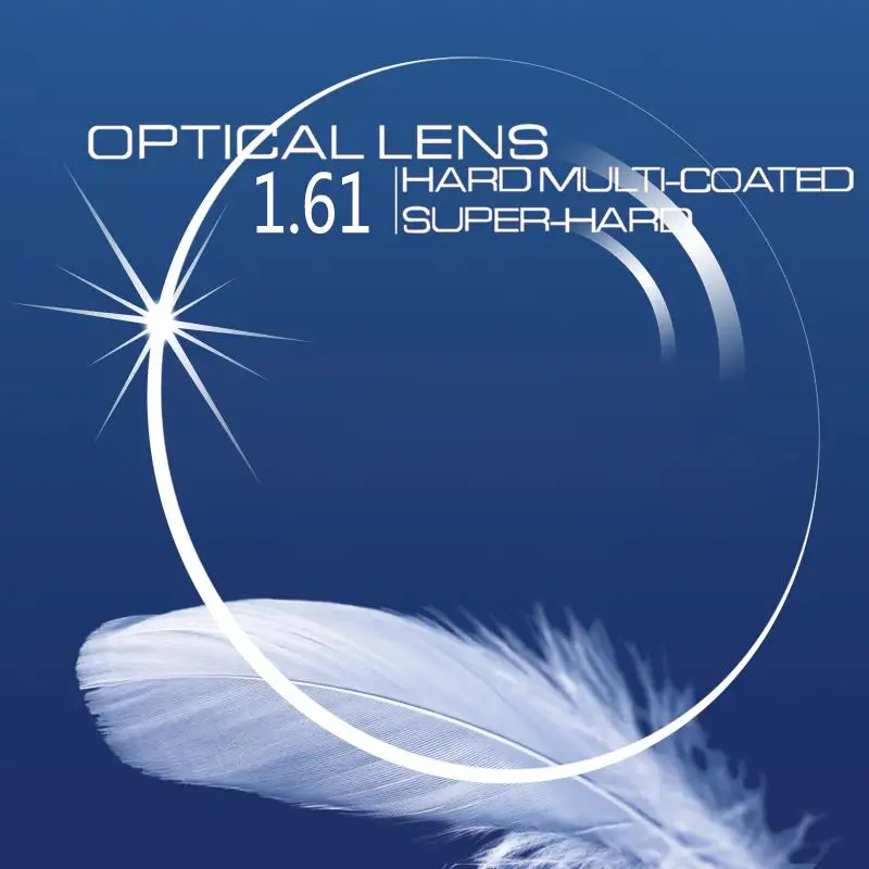 Single Vision 1.61 index Diopter Aspheric Resin Prescription Lenses for