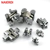 2PCS NAIERDI 304 Stainless Steel Hidden Hinges Seven Size Invisible Concealed Folding Door Hinge For Kitchen Furniture Hardware ► Photo 2/6
