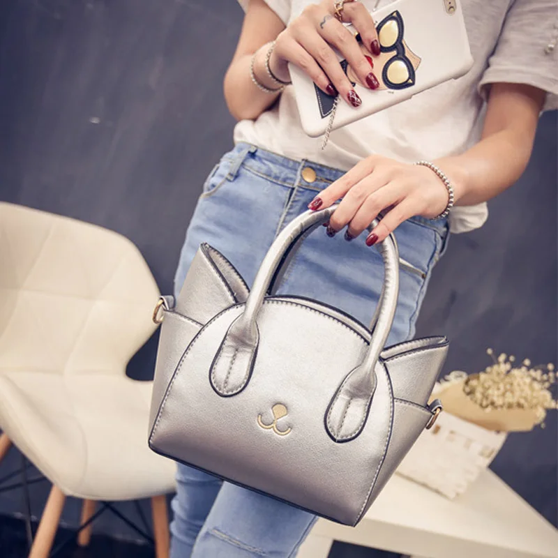 Women Handbags PU Leather Cute Kitty Female Shoulder Bags Fashion Large Cat Pattern Messenger Bag Ladies Sac A Main Bolsa SS0350 (14)
