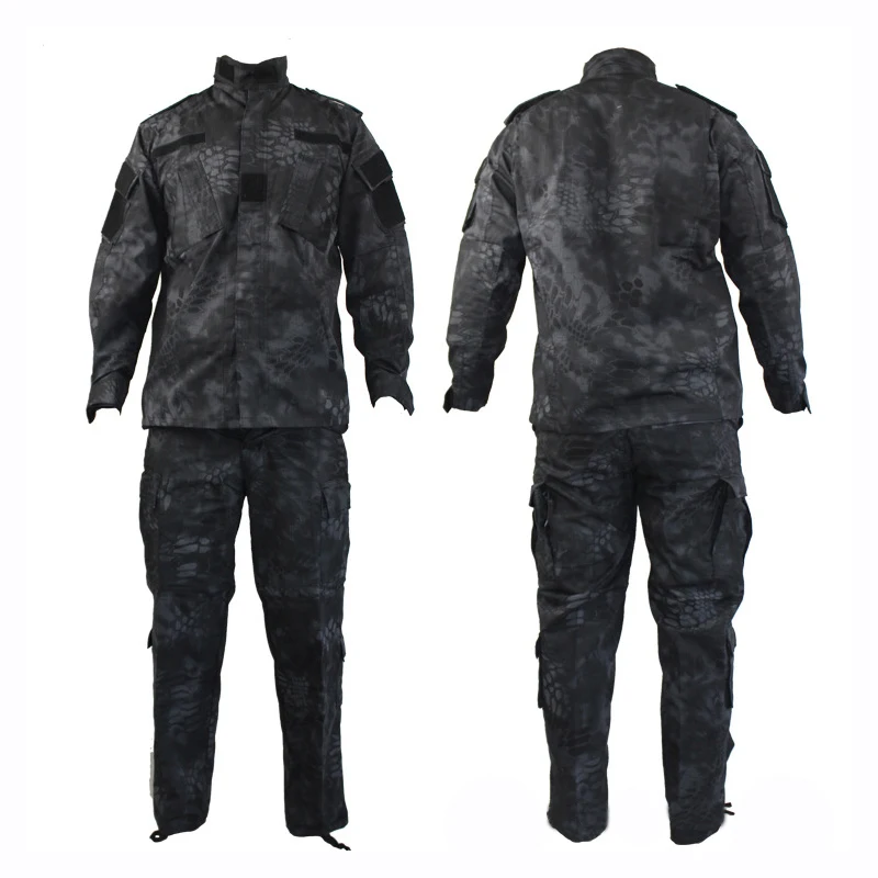 Python Black Tactical Suits Hunting Clothes For Men Military Uniform