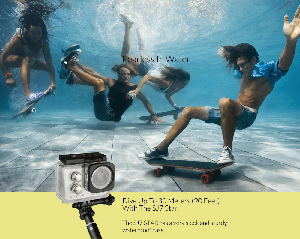 SJCAM SJ7 Star 4K экшн камеры Ambarella A12S75 2 0 &quotсенсорный экран Спорт Ultra HD DV 30M