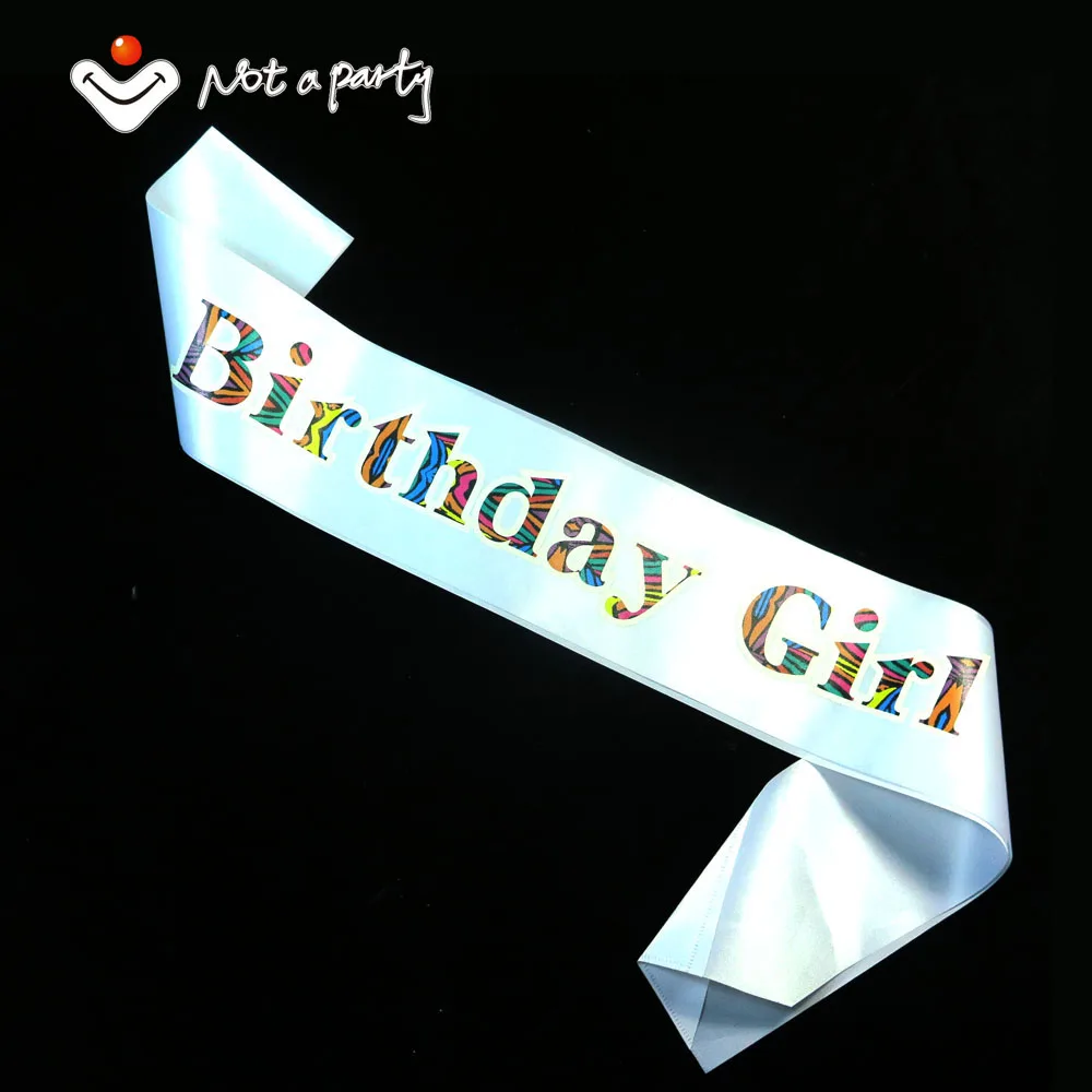 Черный День рождения девушка створки скидка 50% на 3 шт. вечеринку украшения счастливый Brithday пояса декоративные удовольствие подарок ленты