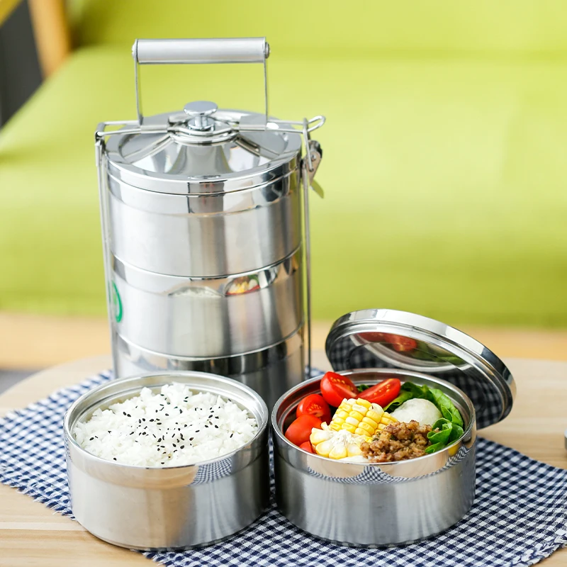 Stainless Steel Lunch Box Vacuum Insulated Thermo Soup Bento Lunch Box