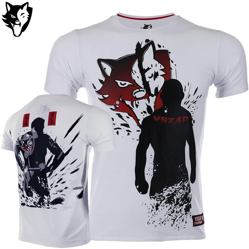 

VSZAP Thailand THAI boxing T Shirt MUAY THAI training combat sod for flying knees T-shirt fight rashgard MMA wulin fitness