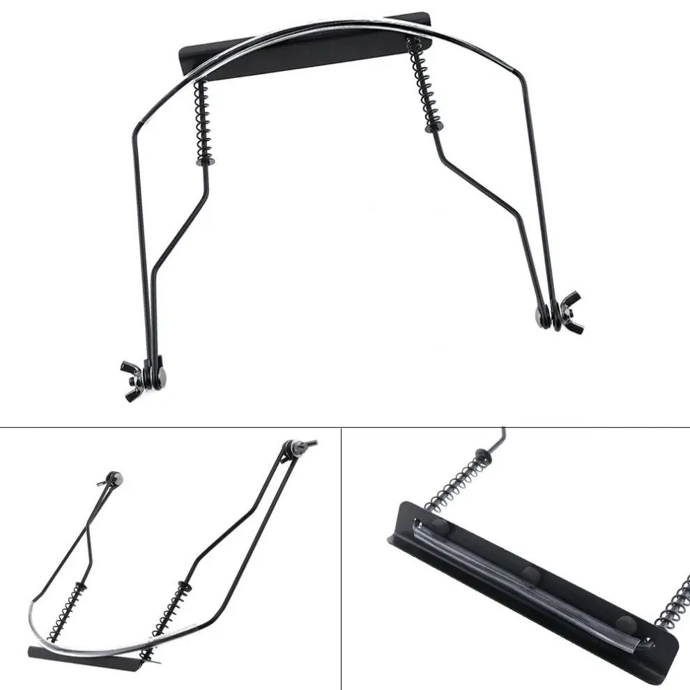 

Universal 10 Holes Iron Harmonica Neck Holder Adjustable Mouth Organ Stand Harmonica Harp Rack