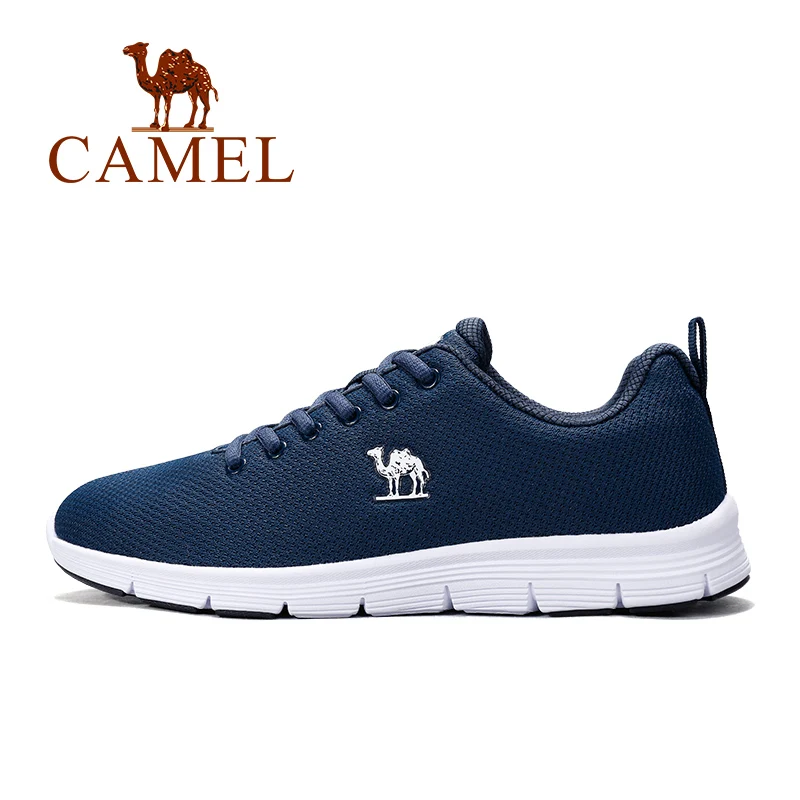 CAMEL мужские кроссовки для бега спортивная обувь для фитнеса тренажерный зал сетка воздухопроницаемые удобные кроссовки дышащие легкие для начинающих стабильность - Цвет: Blue