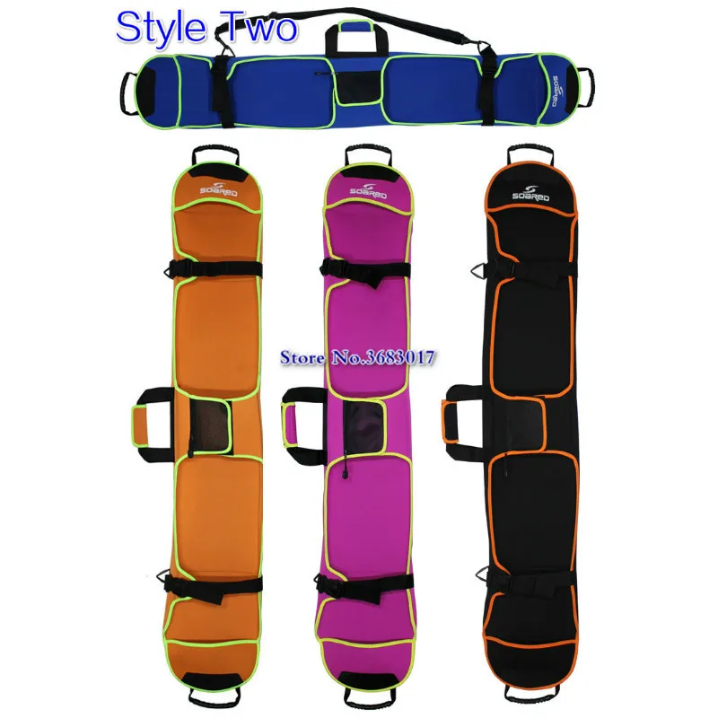 135-155 cm Ski Bag Snowboard Bag Diving Material Skiing Board Cover Snowboard Scratch-Resistant Monoboard Plate Protective Case