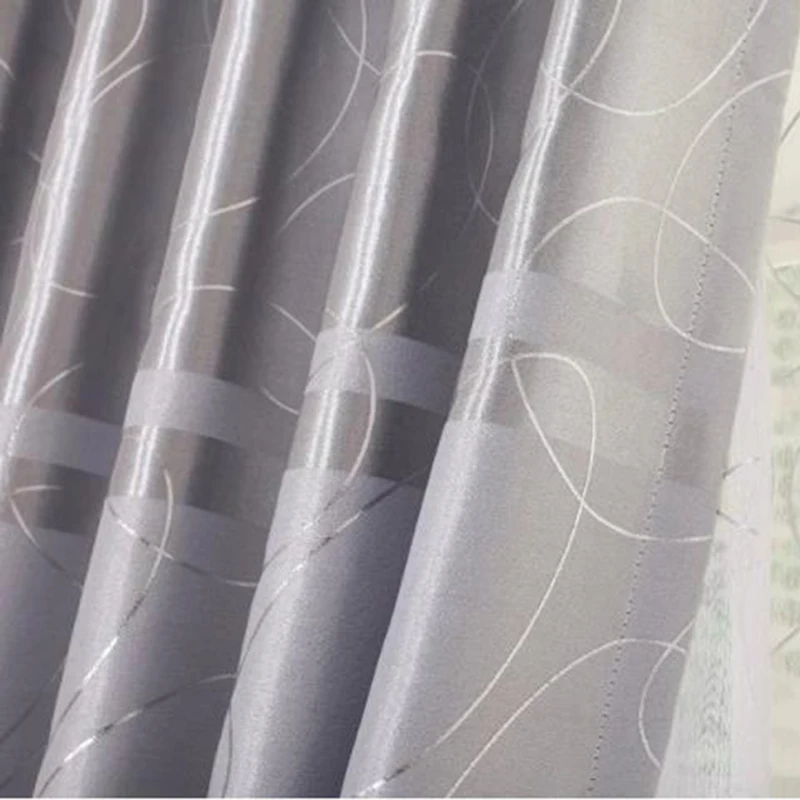 Popangel новые роскошные посеребренные утолщение индивидуальные готовые затемненные теплоизолированные окна гостиной шторы и тюль