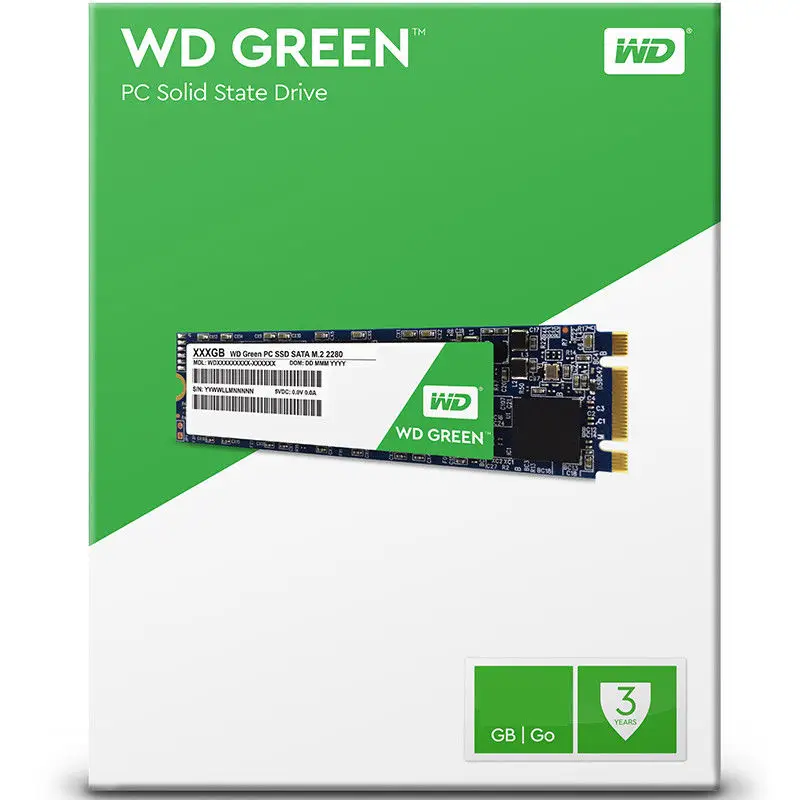 WESTERN DIGITAL WD GREEN SSD 120 ГБ внутренний SATA3.0 M.2 2280 NGFF твердотельный диск жесткий для