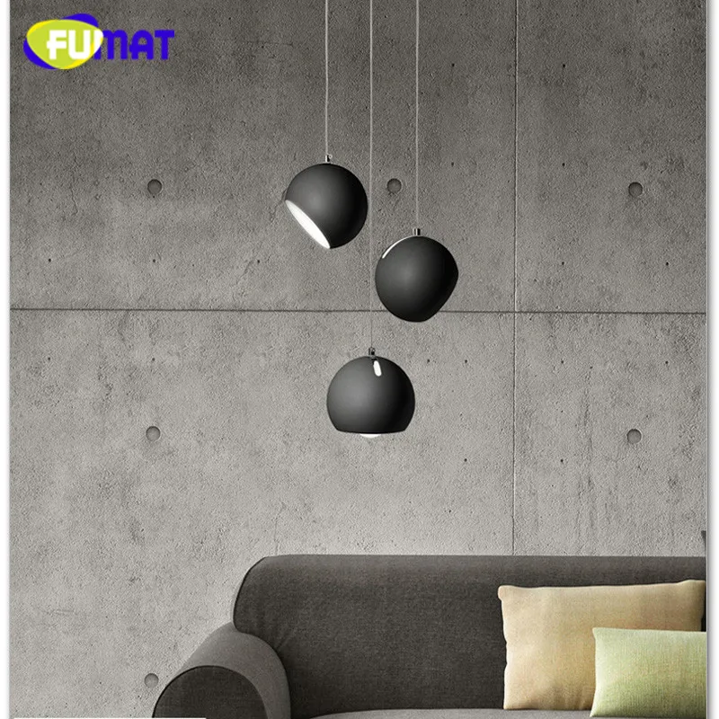 

FUMAT Modern Round Pendant Lamp Nordic luminaria Lighting 3 heads Hanging Lamps Dining Bar Counter Restaurant Light Fixtures
