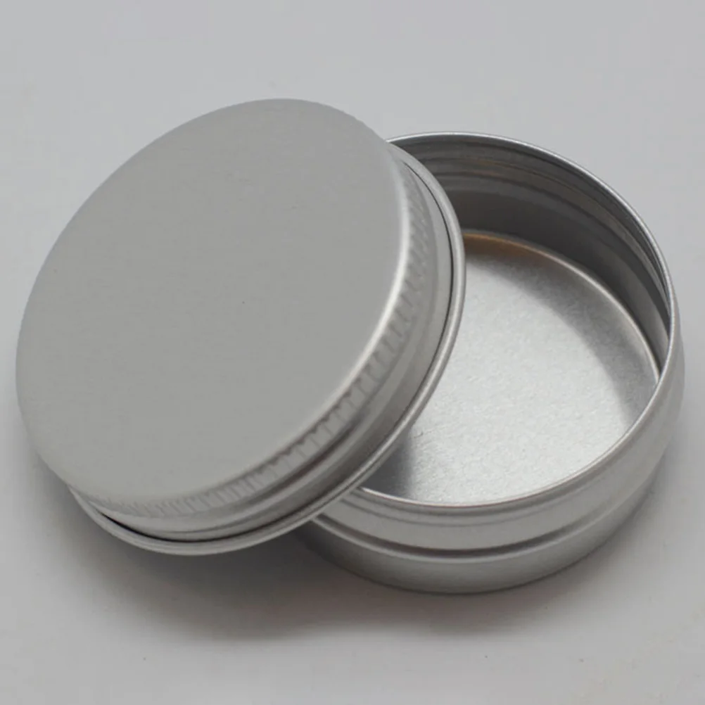 

24PC 60ML Aluminium Specimen Box with Thread Travel Bottles Cosmetic Container Empty Cream Jar Pot with Lid for Makeup Pomade