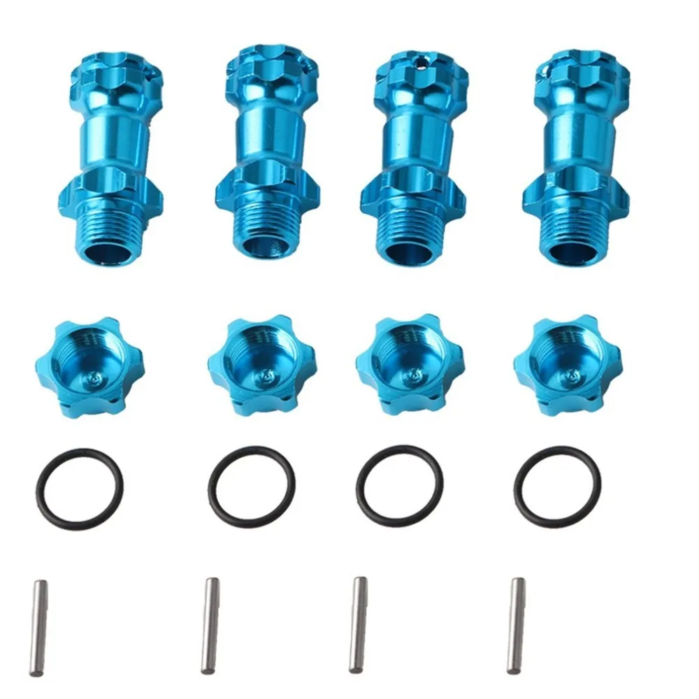 

4pcs 17mm Wheel Hex Hub Extension Adapter M12 Nut Long Combiner Coupler car part parts for 1/8 RC Car