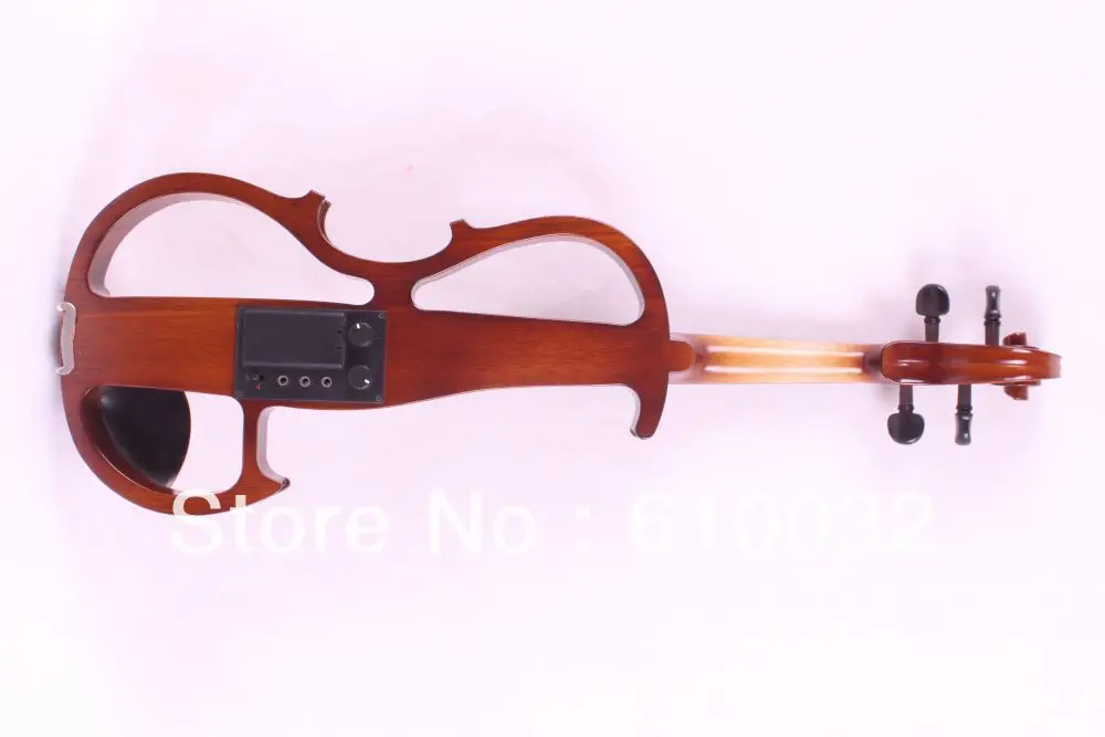 4/4 электрическая скрипка бесшумный звукосниматель тонкий тон части включают в себя золотой цвет#8-6 коричневый цвет