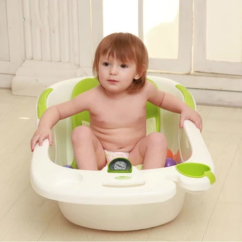 

2016 Hot Sale Large Baby Bath Tubs Dolphin Water Scoop Environmental Comfort Baby Bath Tub With Lying Plate Bath Rack Cheap