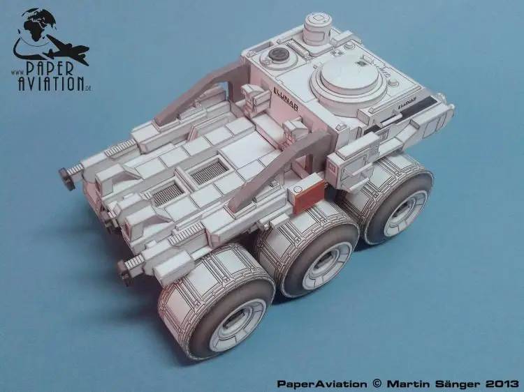Бумажная модель 3 D для лунного Rover научной фантастики сделай сам|Картонные