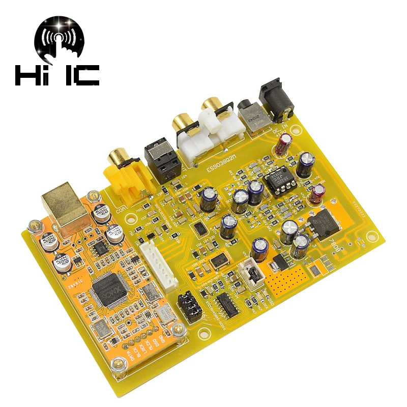 ES9038 Q2M I2S DSD оптический коаксиальный вход HiFi декодер DAC выход для наушников