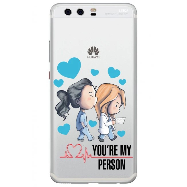 You're My Person For Fundas Greys Anatomy Мягкий ТПУ чехол для телефона Huawei P8 P9 P10 P20 Mate10 20Pro Lite|Сумки