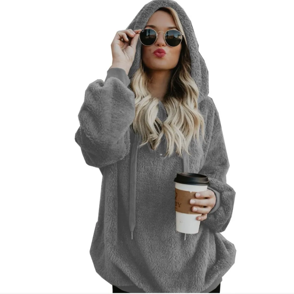 

Explosion Models Europe And The United States Long-Sleeved Hooded Women's Jacket
