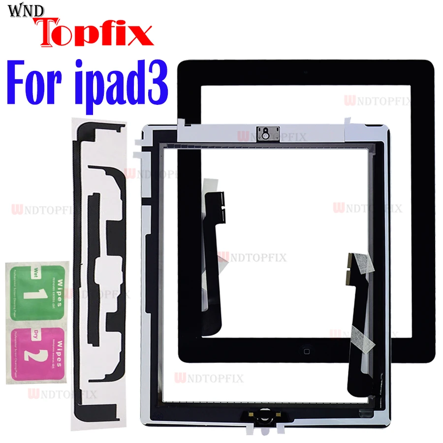 Дигитайзер сенсорного экрана для iPad 3 Touch A1416 A1430 A1403 стеклянная панель с