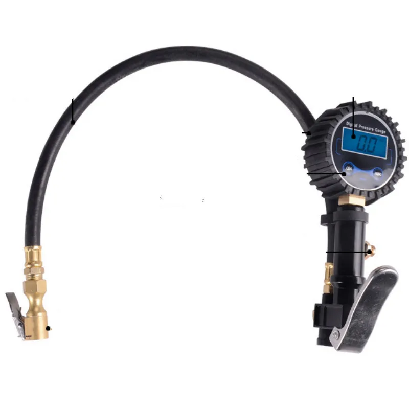 

Air Pressure Digital Car Tire Inflator Automatic Air Gun Air Tire Pressure Pressure Gauge LED Meter Tester Pistol for Pump Wheel