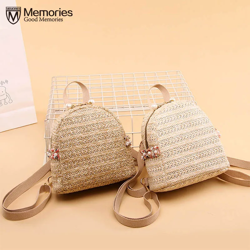 

Fashion Straw Woven Backpack Women Back Pack Summer Teenage Girl Quality Backpacks Travel Bags Books Rucksack Drop Ship