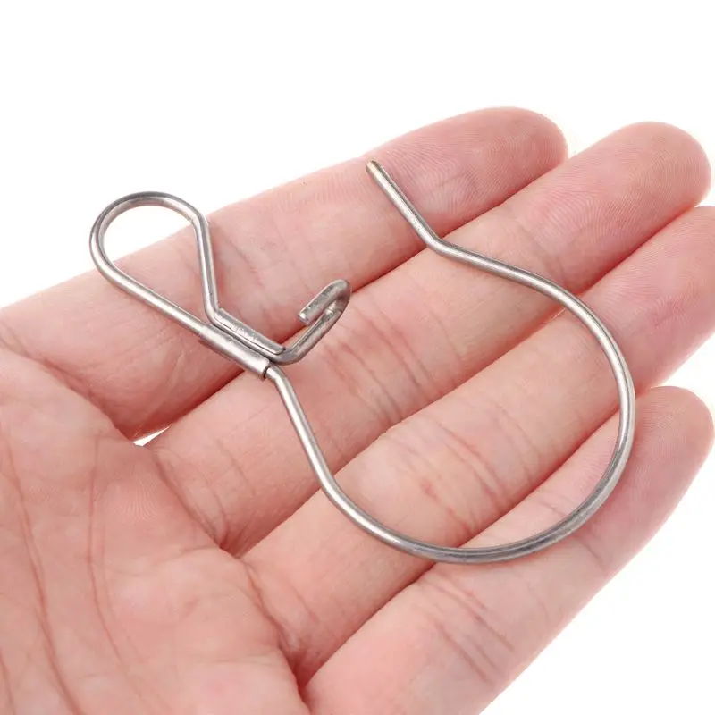 5 Pcs/pack Fish Lock Stainless Steel Live Fishes Buckle One Hand Buckles Gear 5 Pcs/pack Fish Lock Stainless Steel Live Fishes Buckle One Hand Buckles Gear
