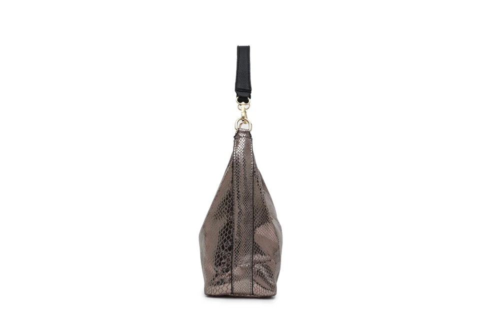 Arliwwi брендовая дизайнерская блестящая змеиная тисненая дамская сумка на плечо цвета металлик сумки-мессенджеры женские новые