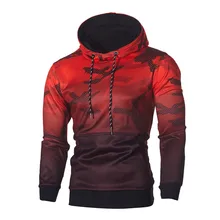 Sweat Camouflage Capuche Militaire Longues Top Survêtement Hommes À Camo Blouse de Style FeiTong Pull Manches H2IbDYeE9W