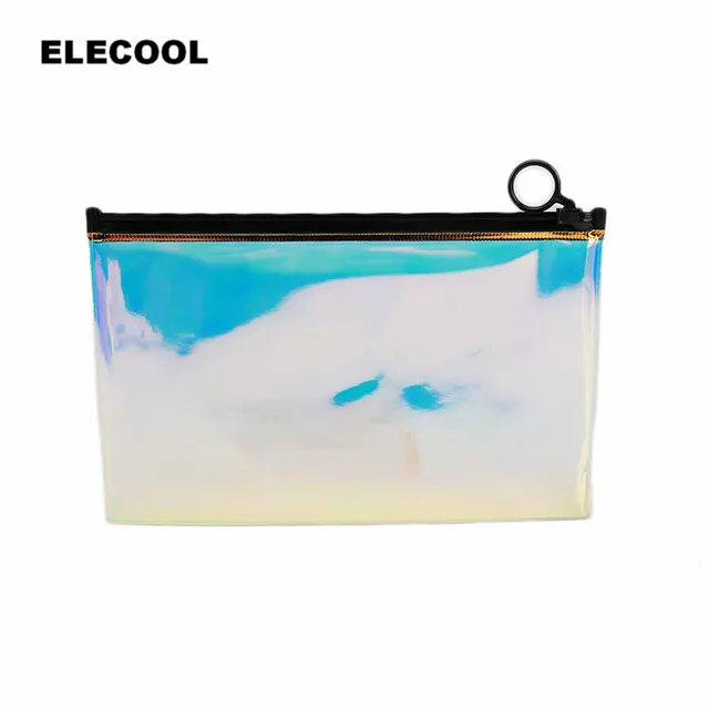 Best Offers ELECOOL 1PC 1pc Women Waterproof Make Up Bag Laser Cosmetic Bags Transparent TPU Travel Stationery Pouch Lady Cosmetic Accessory Best Offers ELECOOL 1PC 1pc Women Waterproof Make Up Bag Laser Cosmetic Bags Transparent TPU Travel Stationery Pouch Lady Cosmetic Accessory