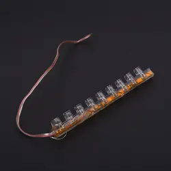 Красный 9 Led гибкие полосы мотоцикла/автомобиля/лодки свет 12 V