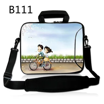 

Bicycle Lovers 12 13 14 15 17 Inch Computer Laptop Soft Notebook Tablet Bag Bags Case Messenger Shoulder unisex men women