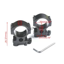 2 шт. Tacticle сверхмощный 6 болтов 30 мм кольца прицел крепления 20 мм Пикатинни Вивер рельс база пистолет адаптер Охота Каза