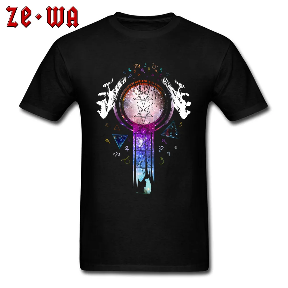 Normal Camisa Crewneck T-Shirt Summer Fall Tees Short Sleeve for Men New Design 100% Cotton Europe T Shirt Free Shipping Colourfull magic hands on crystal ball wizard and witch art black