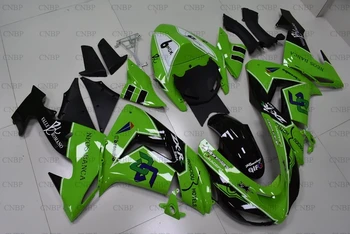 

for Kawasaki ZX10r 2006 - 2007 Body Kits Ninja ZX 10r 06 Fairings ZX-10r 2007 Green Black Fairing Kits