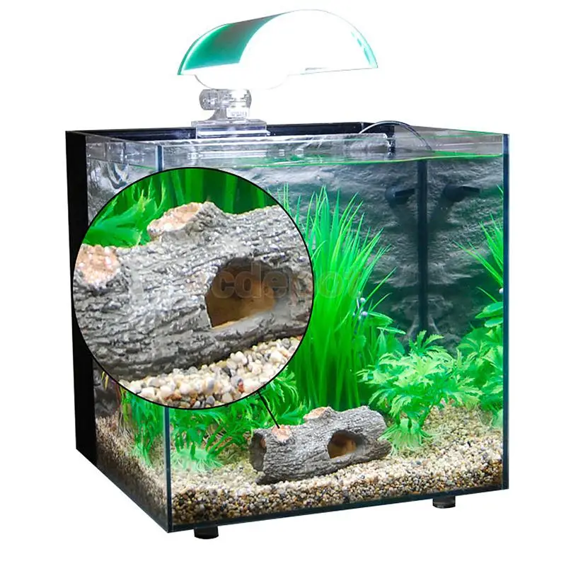 Hollow Tree Stump Fish Tank Aquarium Landscaping Underwater Ornament