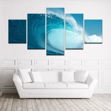 5 панель настенная живопись холст картина серфинга голубое море природная красота картина современного искусства домашний декор для гостиной