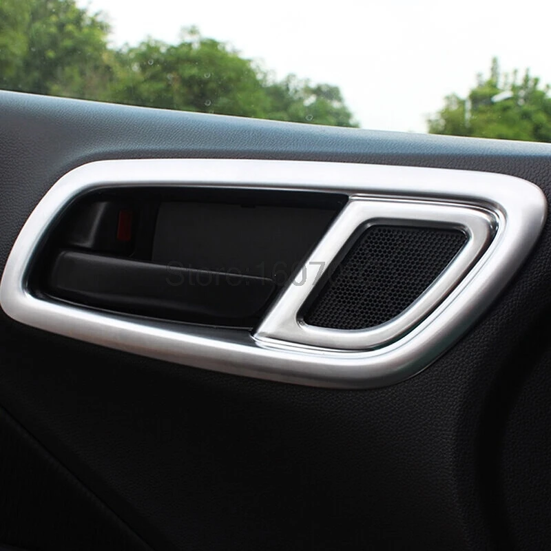 Для Honda New City ABS Хромированная внутренняя дверная ручка накладка наклейка интерьерная дверь авто аксессуары 2шт