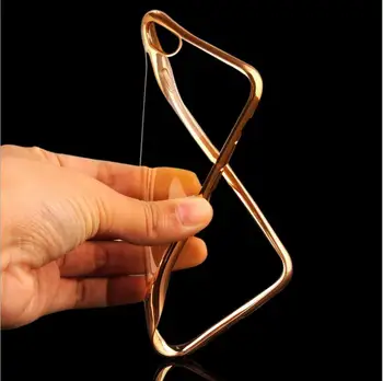 

Case For iPhone 6 6S 4.7 / 6Plus 6S Plus 5.5 Royal Luxury Plating Gilded TPU Phone Silicone Soft Back Case Cover